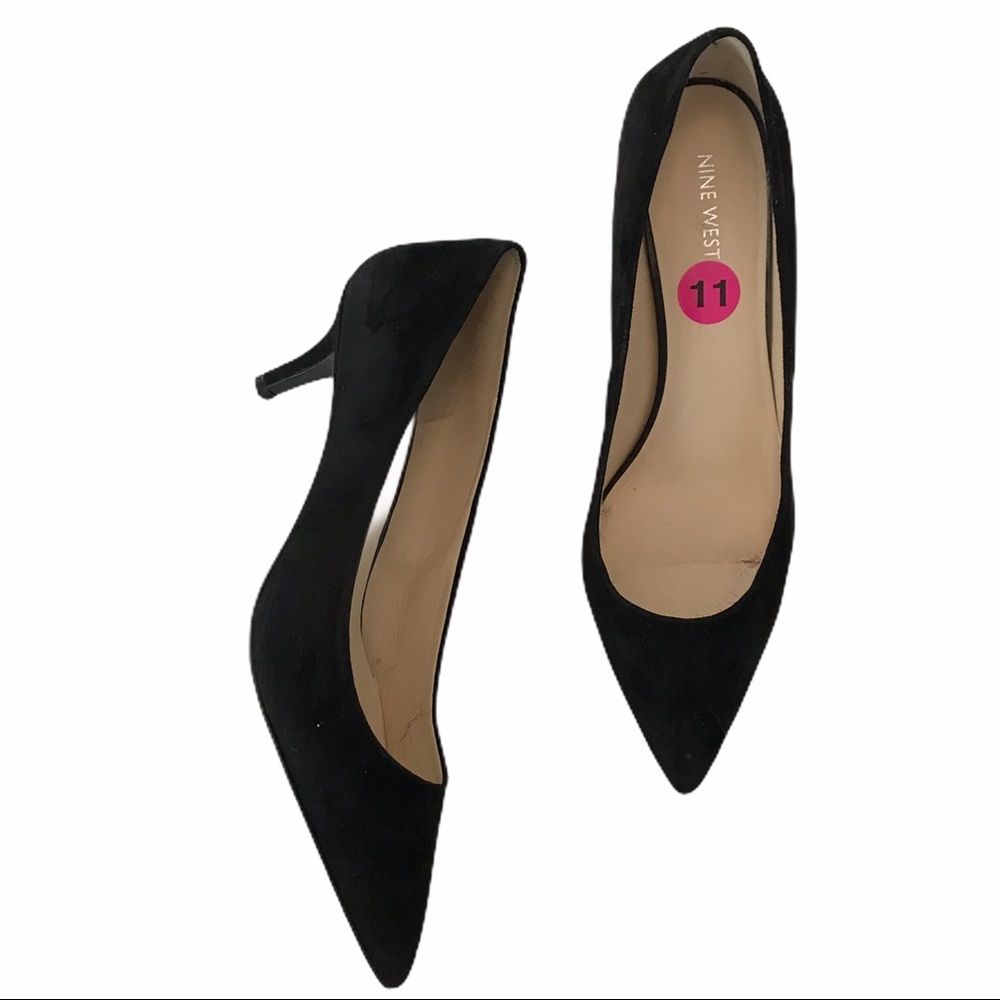 💫Nine West | Black Suede Pumps